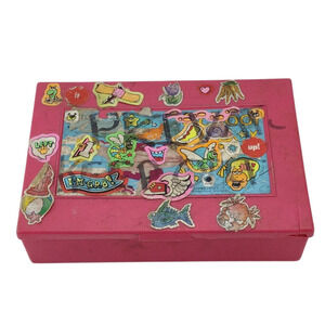 Empire Pencil Corp. Pink Box Y2K Vintage 2000's Plastic Storage Case